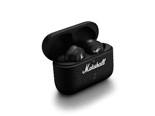 (-31%) Marshall Motif II ANC – True Wireless Active Noise Cancelling Bluetooth-Kopfhörer, Ohrhörer, 30 Stunden Spielzeit – Schwarz