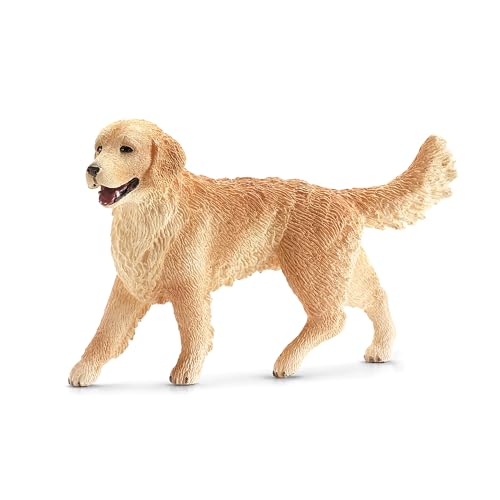 Schleich Farm World, Farm Animal Toys for Kids and Toddlers, Golden Retriever Toy Dog Figurine, Ages 3+