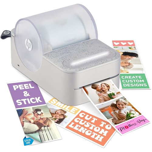 HP Sprocket Panorama Instant Color Label & Smartphone Photo Printer - Portable - Personalize Prints 2” x .5”- 9” on Zink Sticky-Back Photos - Create Photobooth Strips & Custom Designs in App - Grey