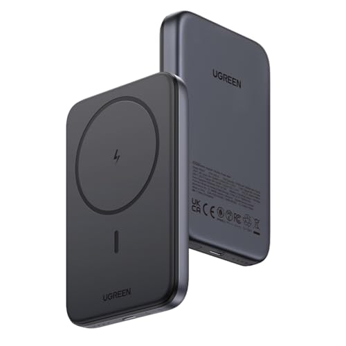 UGREEN Magnetic Power Bank,10,000mAh Wireless Portable Charger, PD 20W Fast Charging Battery Pack with USB-C for Magsafe, iPhone 17/17 Pro/17 Air/17 Pro Max/16/16 Pro/16 Pro Max, iPhone15/14/13 Series