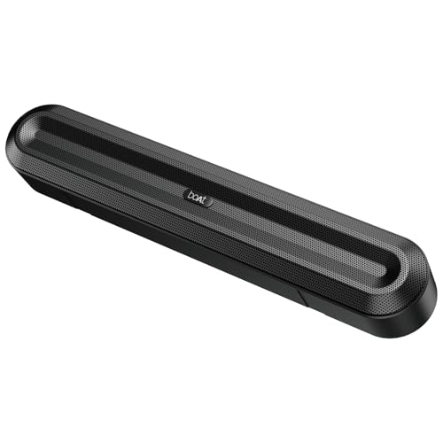 Boat Aavante Bar 490 10W Signature Sound, Dual Full-Range Drivers,7 HRS Battery, Built-in Mic,2.0 CH, TWS Feature,Multi Connect, Bluetooth Sound Bar,