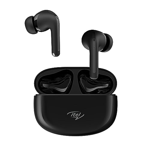 Itel T31 Truly Wireless in Earbuds with 30H Playtime, ANC Up to - 25Db Along with Transparency Mode, Quad Mic ENC, IPX5 Rating, 10MM Bass Boost Driver