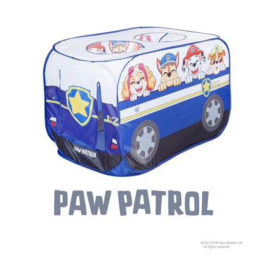 (-30%) roba Pop-Up Spielzelt 'Paw Patrol', Zelt in Autoform, mit automatischer Klappfunktion, für drinnen und draußen, blau/weiß…