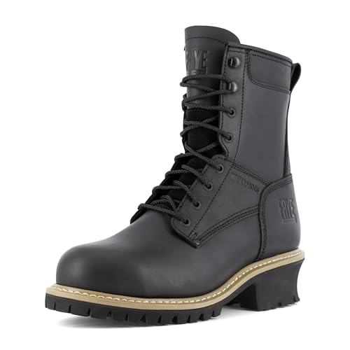 Frye Men's The Safety-Crafted Logger Boot Work, Black, 14 Wide