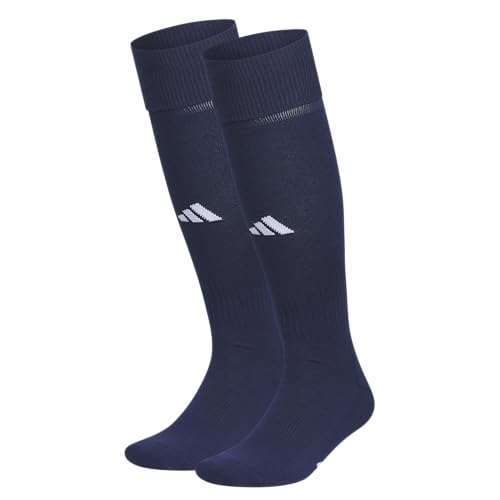 adidas Unisex Rivalry Soccer Socks (2-Pack) Over-the-Calf Athletic Fit for Men & Women