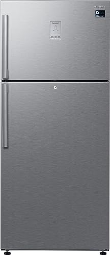 Samsung 530 L, 1 Star, Optimal Fresh+, Digital Inverter, Frost Free Double Door Refrigerator (RT56C637SSL/TL, Silver, Real Stainless)