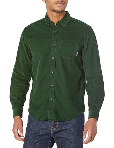 MR LS Corduroy Shirt:DKOLIVE, M,