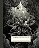 Composition Notebook College Ruled: Vintage Rebel Angels Plunge to Hell Illustration | Macabre Aesthetic Journal for School, College & Work
