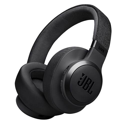 JBL Live 770NC Wireless Over Ear Headphones with True Adaptive Noise Cancelling, Smart Ambient, Spatial Sound, Multipoint Connect, PersoniFi 2.0,