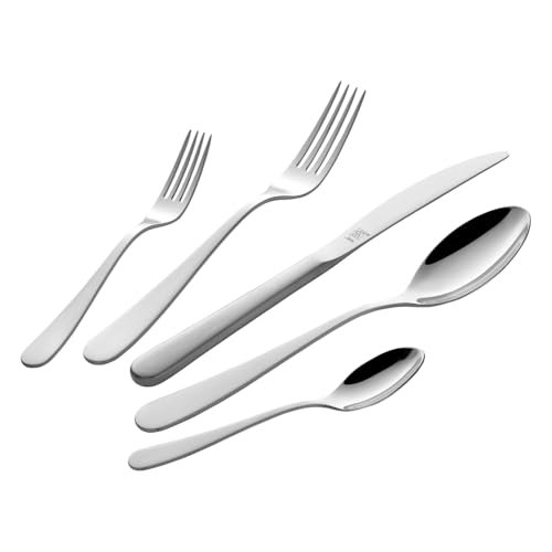 ⚡ BLITZDEAL (-74%) ZWILLING Greenwich Besteck Set, 68-teilig, Für 12 Personen, 18/10 Edelstahl/Hochwertiger Klingenstahl, Poliert, Silber [plastikfreie Verpackung]