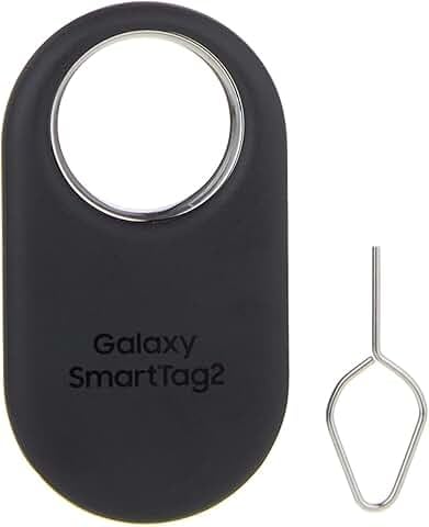 Samsung SmartTag2 (2023) Bluetooth + UWB, IP67 Water and Dust Resistant, Findable via App, 1.5 Year Battery Life - Black (International Version)