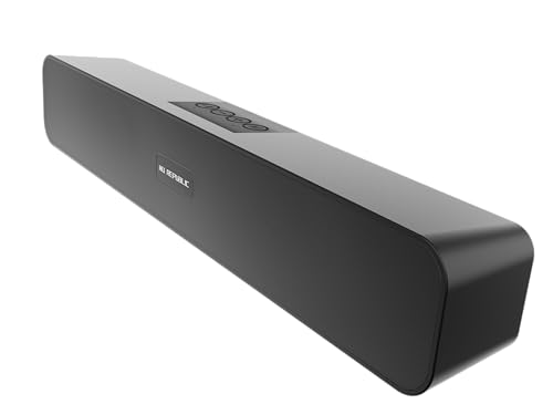 Nu Republic Soundbar 20 Bluetooth Soundbar with X-Bass Technology, 52mm Dynamic Drivers, Upto 12 Hrs Playtime, 20 W Output, Aux/USB Port (5.0 Channel)
