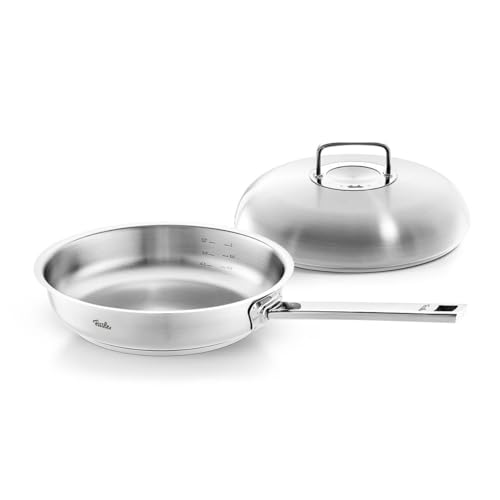 (-21%) Fissler, Original-Profi Collection Pfannenset 2-teilig (Ø 28 cm), Edelstahl-Pfanne unbeschichtet mit Hochraumdeckel, Induktion