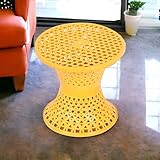 Kuber Industries Plastic Mesh Damroo Stool