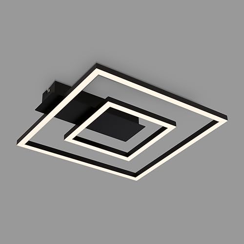 🔥 SELTEN SO GÜNSTIG (-46%) BRILONER - LED Deckenlampe Frame, LED Deckenleuchte mit warmweißer Lichtfarbe, 18W Lampe, Wohnzimmerlampe, Schlafzimmerlampe, 320x300x50 mm (LxBxH)