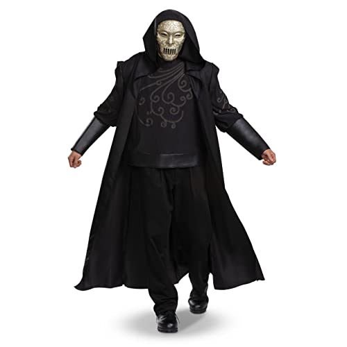 Disguise Death Eater Costume, Official Harry Potter Adult Costume and Headpiece, Adult Size XS/S