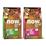 Now Fresh Dry Cat Food for Kittens, Turkey, Salmon and Duck Recipe, 3 lbs Dry Cat Food for Adults, Turkey, Salmon and Duck Recipe, 16 lbs, Transition Bundle