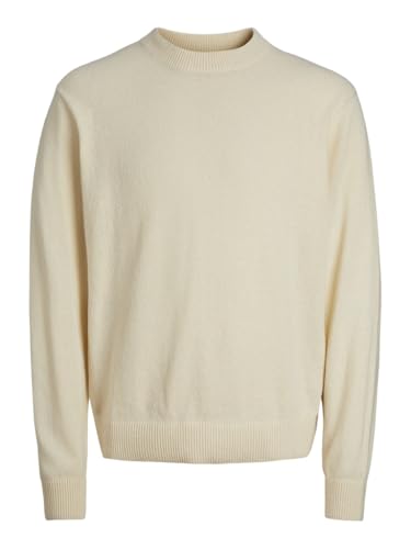 🔥 STARKER PREIS (-79%) JACK & JONES Herren Jormarbella Knit Crew Neck Strickpullover, Buttercream, M