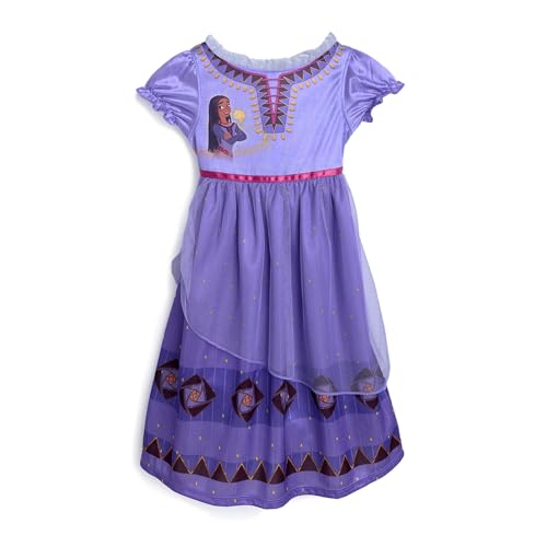 Disney Girls' Wish Fantasy Gown Nightgown, WISH DRESS 2, 8