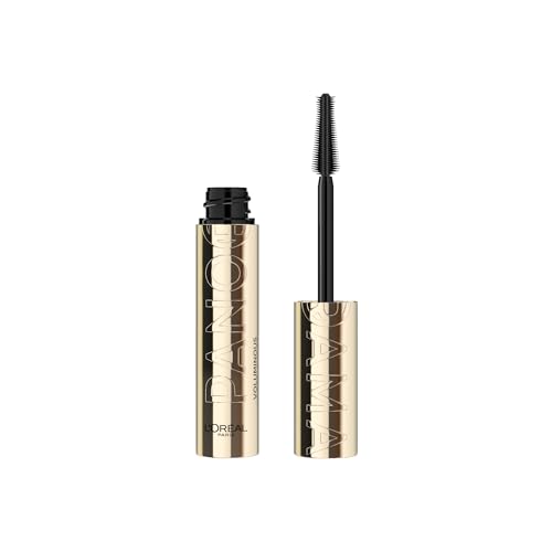 L'Oreal Paris Voluminous Panorama Mascara, Volumizing and Lengthening Mascara, Washable Longwear and Smudge Resistant Make Up, Blackest Black, 0.33 Fl Oz