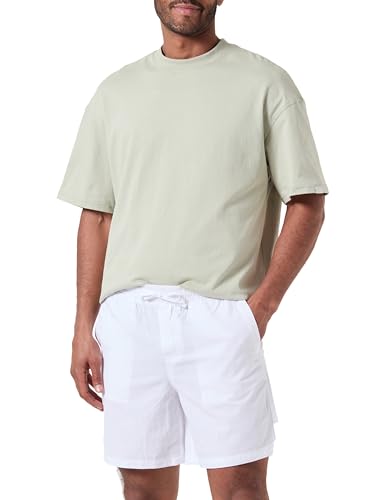 🔥 SELTEN SO GÜNSTIG (-61%) JACK & JONES Herren JPSTJAIDEN JJSUMMER Linen Blend Short SN, 12248629,Bright White,XL