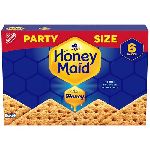 HONEY MAID Graham Crackers, Lunch Snacks, Party Size, Gingerbread House Cookies, 28.8 oz