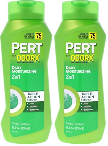 Pert Plus 2 in 1 Classic Clean Shampoo & Conditioner, 25.4 Fl Oz (Pack of 2)