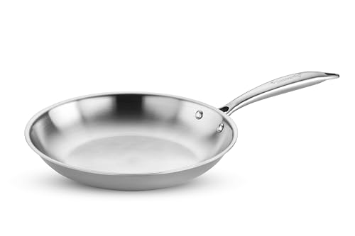 Tez Triply Fry/Saute Pan | 24 cm | 1.5 Litre | Even Heat Distribution & Faster Cooking | Stay Cool Handle | for Curry, Deep Fry/Saute/Roast | 10 Year 