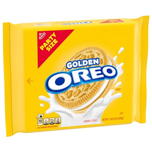 OREO Golden Sandwich Cookies, Party Size, 24.16 oz.