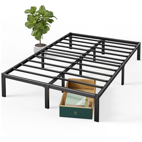 ZINUS 14 Inch Elias Metal Platform Bed Frame, Steel Support, No Box Spring Needed, Easy Assembly, Queen