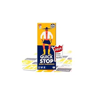 QuickStop - Juegos de Mesa para Familia y Amigos - Dinámico y Divertido - De 2 a 7 Jugadores - Gran Premio del Juguete 2024 - Regalo Original