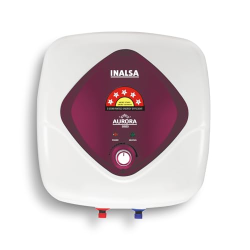 INALSA Aurora S Series 15 L Storage Water Heater|Superior Glassline Coating|Advance 3 Level Safety|Smart Shield Corrosion Protection|Temperature Contr
