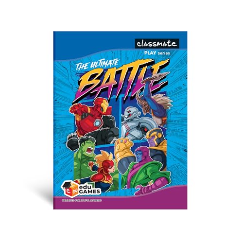 Avengers Notebook Set - Classmate Play Series 3 in 1 Flip Cover Marvel Notebooks for Kids | Unruled 160 Pages | Pack of 4 Superhero School Notebooks |