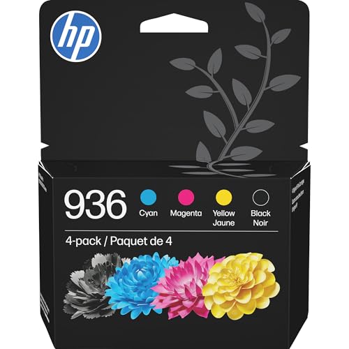 HP 936 Ink Cartridges 4-Pack BCMY for OfficeJet 9110 9120 9130
