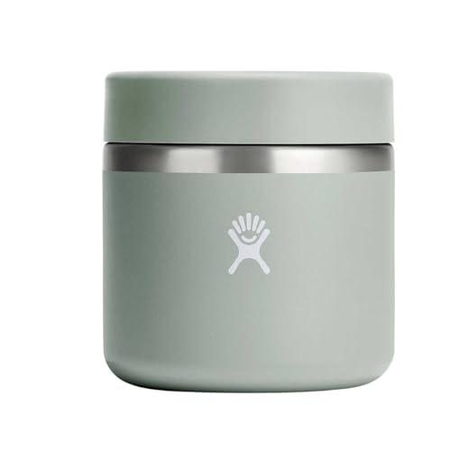 Hydro Flask Food Jar – Insulated Stainless Steel, Snack Travel Container for Hot Food, Lunch, & Soup 20 Oz Agave Green