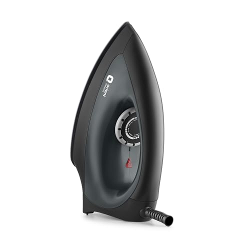 Orient Electric Gusto heavy weight Iron for clothes | 1100 Power | Cool touch plastic body | With Wielburger Non-stick coating| 2 Years replacement wa