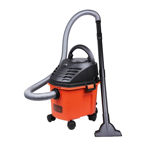 BDWD08-B1 Wet and Dry Vacuum Cleaner with Cannister Body, 1000 W, Powerful Suction, 8L Capacity, 220V Vacuum Cleaner for Home Use, 1 Year Manufacturer