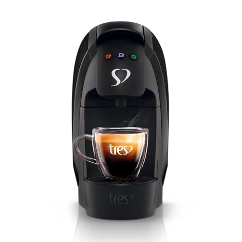Cafeteira Espresso e Multibebidas 3 Corações Luna, 220v | TRES, Preta