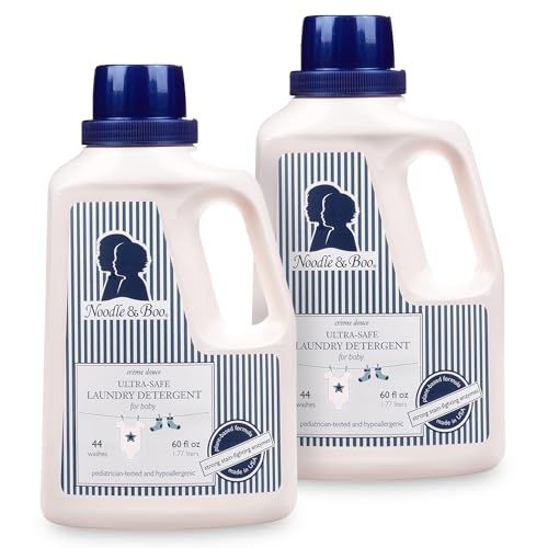 Noodle & Boo Baby Laundry Essentials Ultra-Safe Laundry Detergent, 60 Fl Oz (Pack of 2)