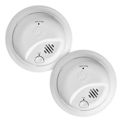 First Alert SMI100 Battery-Operated Ionization Smoke Alarm 2-Pack