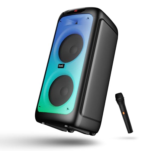 boAt Partypal 390/400 Speaker w/ 160 W Signature Sound, Karaoke with 2 Microphone Input Ports, Up to 6 hrs Playtime, EQ Modes, TWS Mode, Bluetooth v5.