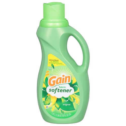 Gain Liquid Fabric Softener, Original Scent, 44 FL OZ LIQ., 60 Loads, Smooth Touch - softness you can feel