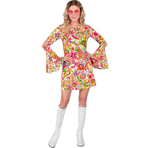 WIDMANN MILANO PARTY FASHION W Costume 60s Dress, Hippie, Reggae, Flower Power, Disco Fever, Schlagermove