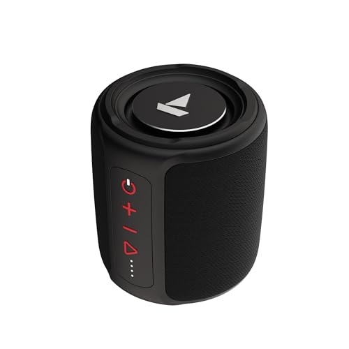 Boat Stone 350 Bluetooth Speaker with 10W RMS Stereo Sound, IPX7 Water Resistance, TWS Feature, Up to 12H Total Playtime, Multi-Compatibility Modes(Bl