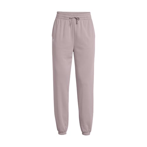 Under Armour Womens Rival Terry Joggers, (015) Tetra Gray / / White, Large