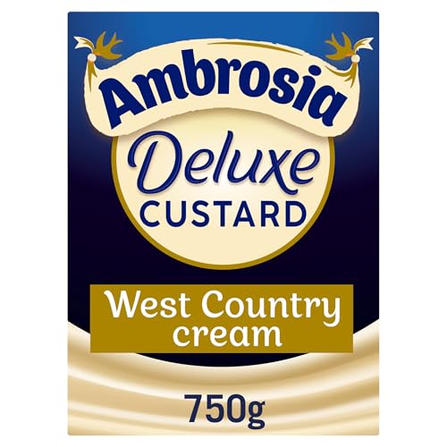 Ambrosia Deluxe Custard With West Country Cream & Vanilla 750 g (12-Pack)