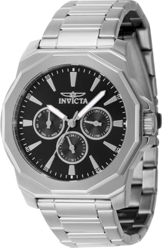 Invicta Men's Speedway 42mm Stainless Steel Quartz Watch, Silver (Model: 46842)