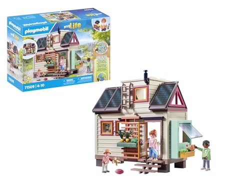 (-37%) PLAYMOBIL myLife 71509 Tiny Haus, vielfältig eingerichtetes Familienhaus mit detailgetreuem Zubehör, Minihaus mit Garten, nachhaltiges Spielzeug für Kinder ab 4 Jahren