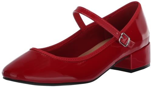 Madden Girl Women's Tutu Ballet Flat, Red Patent, 8.5