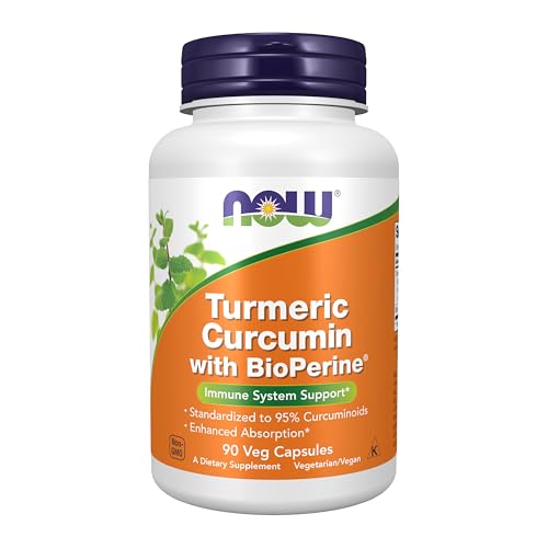 NOW Foods Turmeric Curcumin with BioPerine Veg Capsules